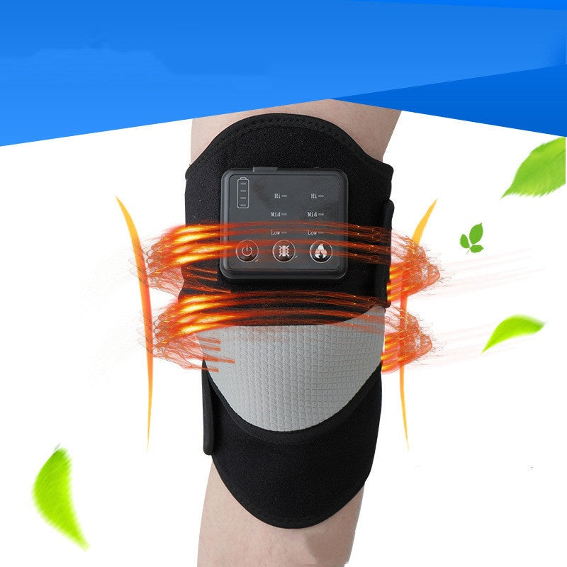 Heated Vibration Massage Knee Pad – Electric Warming Knee Brace for Pain Relief Home Select My