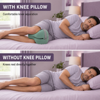 Memory Foam Knee Pillow for Side Sleepers – Orthopedic Leg Pillow for Hip, Back & Joint Pain Relief | 6 Colors Home Select My