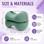 Memory Foam Knee Pillow for Side Sleepers – Orthopedic Leg Pillow for Hip, Back & Joint Pain Relief | 6 Colors Home Select My