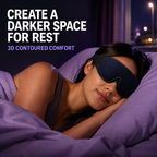 3D Contoured Sleep Mask – 100% Blackout, Breathable Mesh for Deep Sleep Home Select My