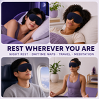 3D Contoured Sleep Mask – 100% Blackout, Breathable Mesh for Deep Sleep Home Select My