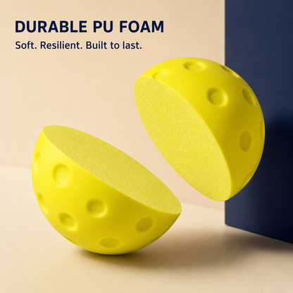 3-Pack Silent Foam Pickleballs for Indoor Practice Home Select My