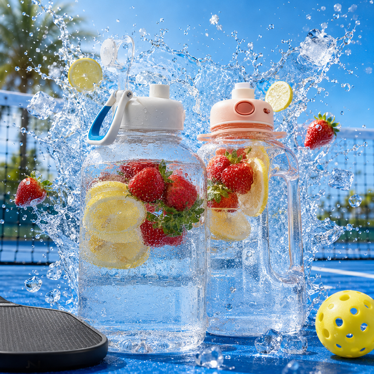 Large Capacity Sports Water Bottle – Tritan BPA-Free Fitness Bottle (1L / 1.5L / 2.2L) Home Select My