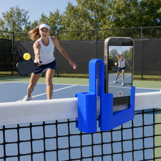 3D Ball Net Camera Mount – Universal Sports Net Bracket for Tennis, Pickleball & More Home Select My