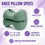 Memory Foam Knee Pillow for Side Sleepers Home Select My