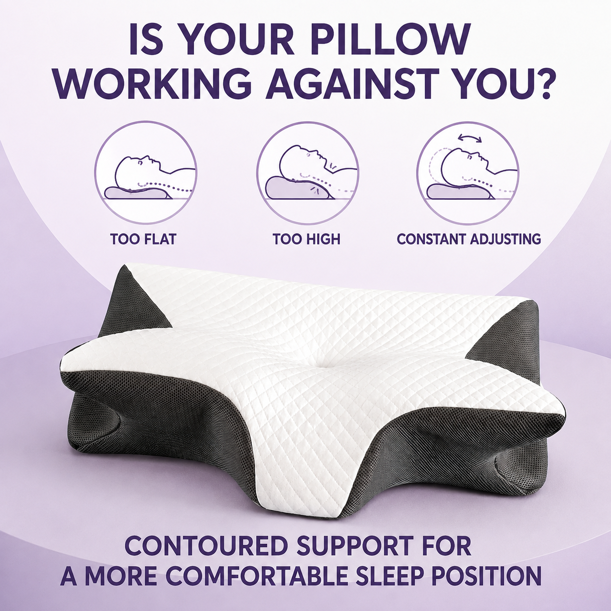 Cervical Memory Foam Pillow Home Select My