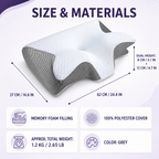 Cervical Memory Foam Pillow Home Select My