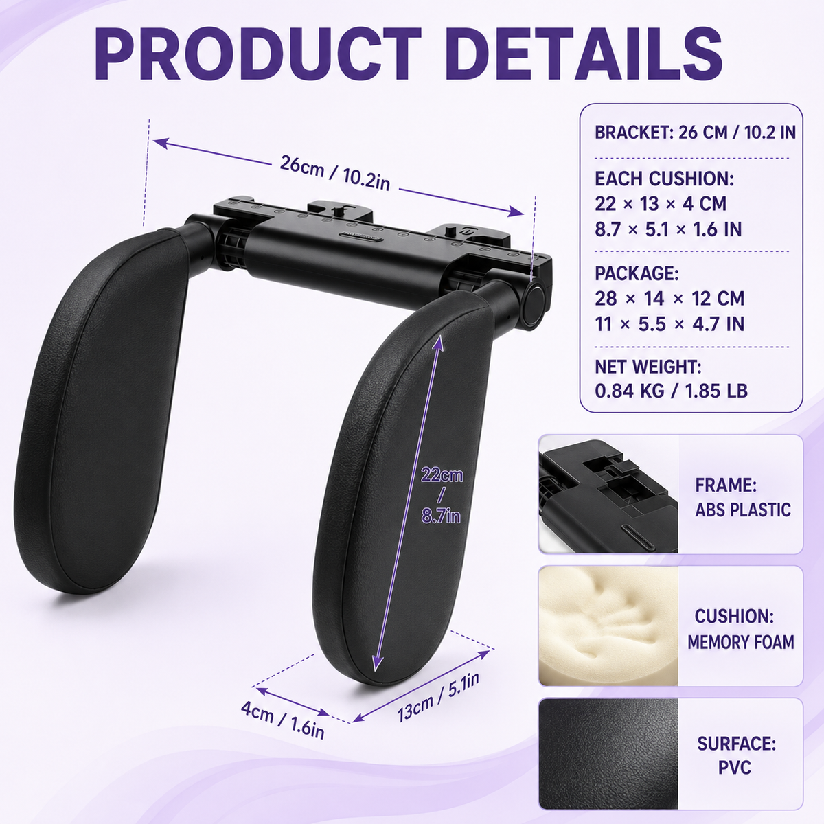 Car Headrest Neck Pillow – 180° Adjustable Support for Road Trips & Travel Home Select My