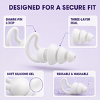 High-Fidelity Silicone Earplugs – SNR 20dB Noise Reduction for Sleep Home Select My