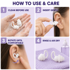 High-Fidelity Silicone Earplugs – SNR 20dB Noise Reduction for Sleep Home Select My
