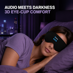 3D Bluetooth Sleep Mask with Built-In Headphones – Side Sleeper Friendly Home Select My