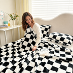Cozy Checkerboard Throw Blanket Home Select My