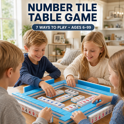 Number Tile Strategy Board Game for Kids & Families | Math Thinking Educational Toy