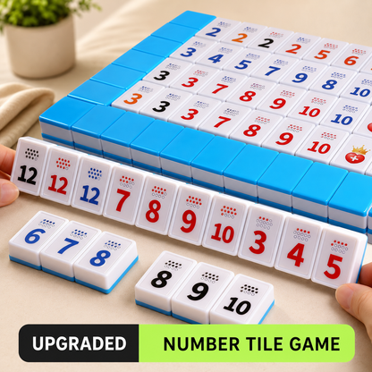 Number Tile Strategy Board Game for Kids & Families | Math Thinking Educational Toy