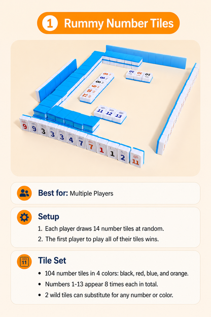 Number Tile Strategy Board Game for Kids & Families | Math Thinking Educational Toy