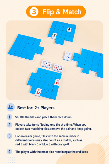 Number Tile Strategy Board Game for Kids & Families | Math Thinking Educational Toy