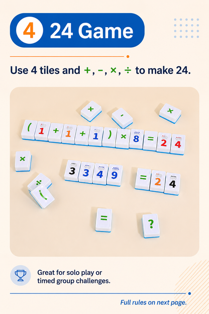 Number Tile Strategy Board Game for Kids & Families | Math Thinking Educational Toy