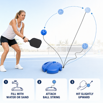 40-Hole Outdoor Pickleball Set（Solo Training）