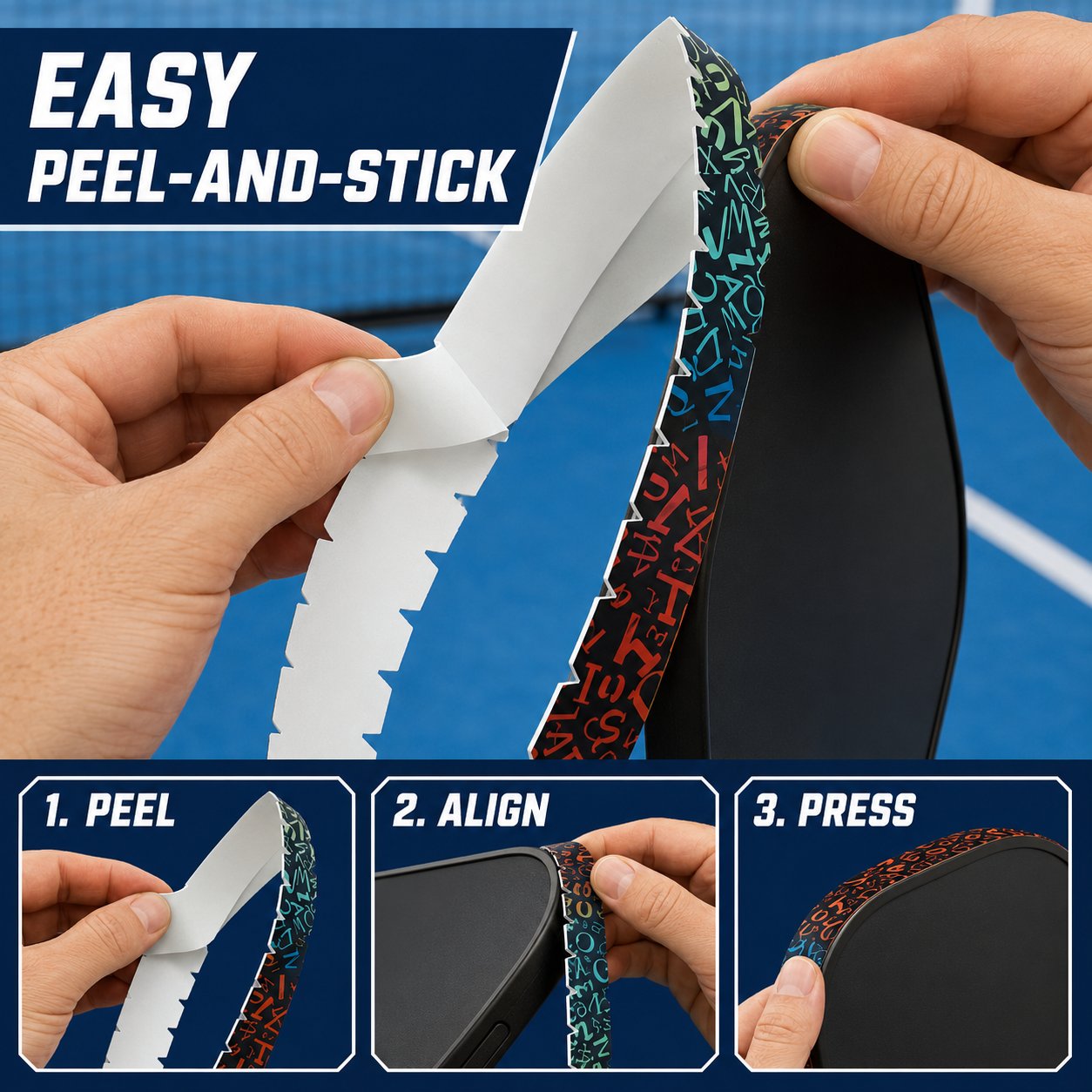 Pickleball Paddle PU Edge Protector Tape(Buy one free one)