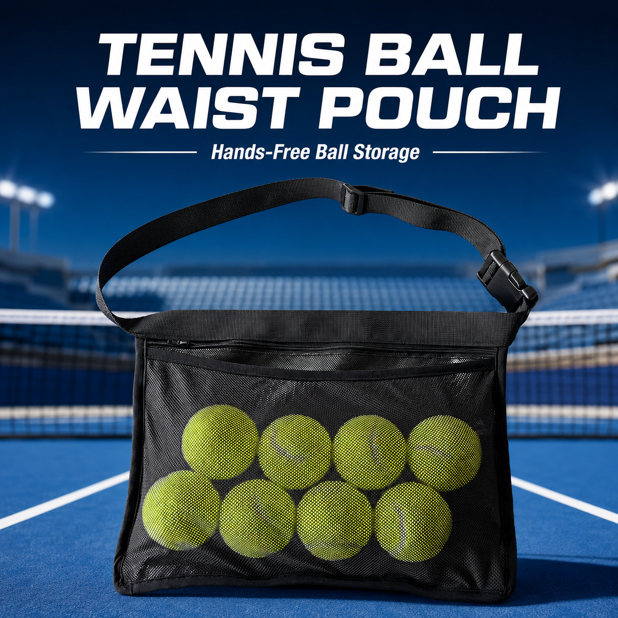 Ball Waist Pouch with Adjustable Belt (Zipper Pocket)