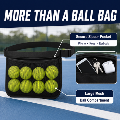 Ball Waist Pouch with Adjustable Belt (Zipper Pocket)