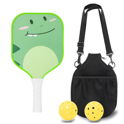 Kids Pickleball Paddle Set with 2 Balls & Carry Bag
