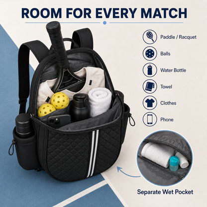 Convertible Pickleball & Tennis Backpack