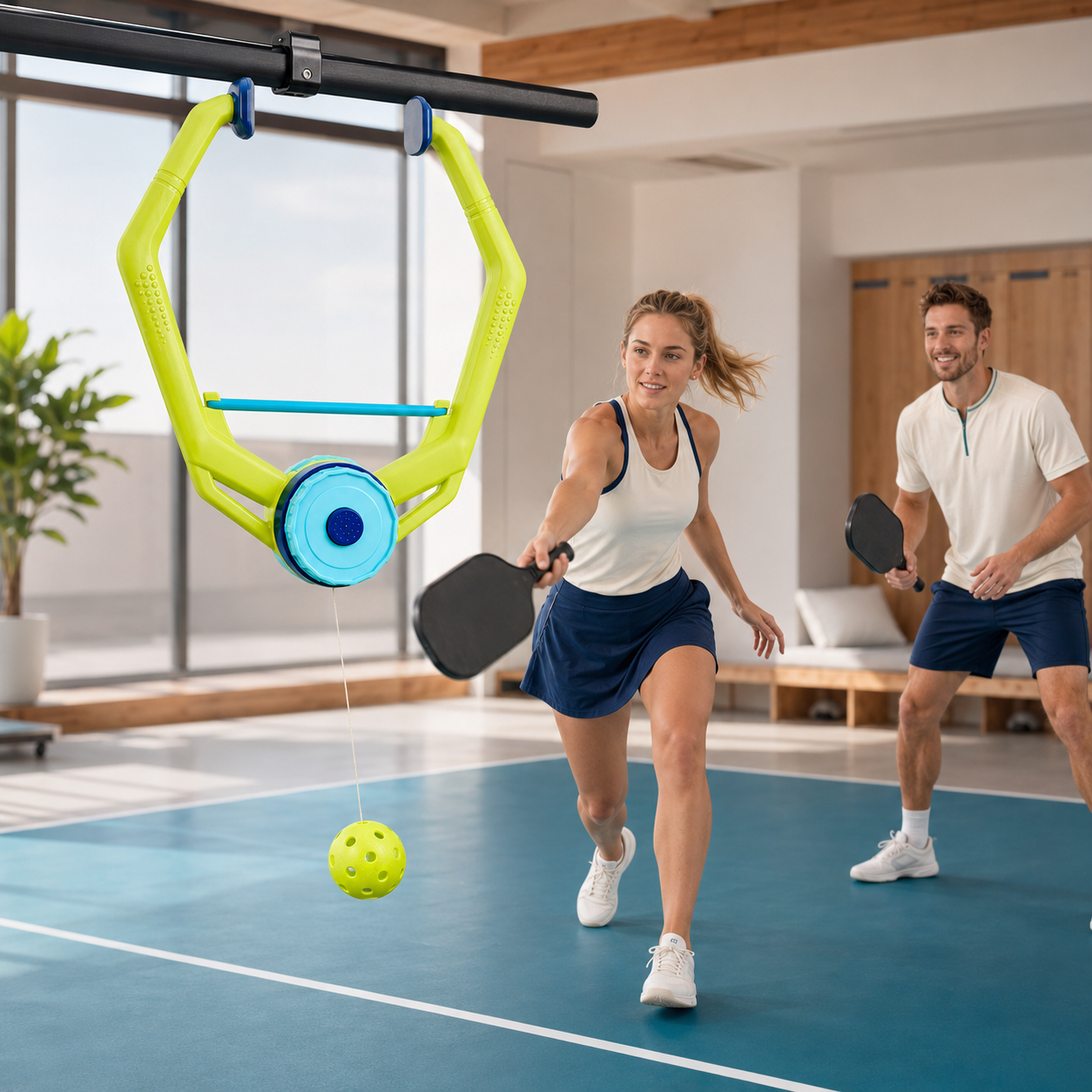 Pickleball Trainer Set – 40-Hole Ball for Indoor & Outdoor Use