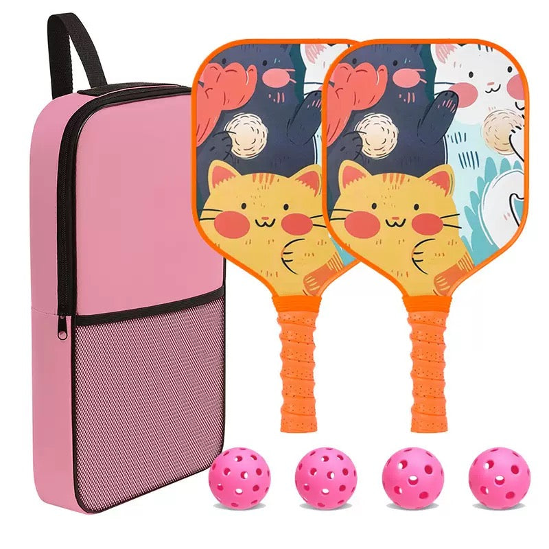 Kids Pickleball Paddle Set – 2 Balls & Carry Bag Home Select My