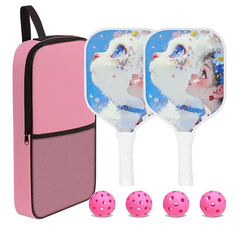 Kids Pickleball Paddle Set – 2 Balls & Carry Bag Home Select My