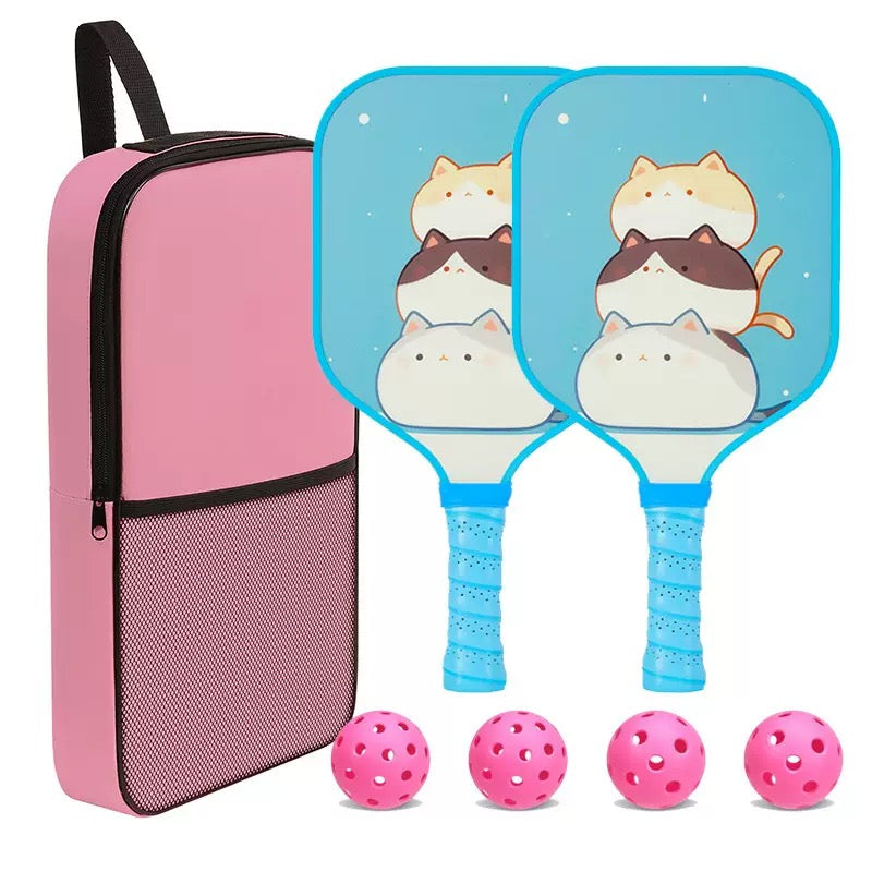 Kids Pickleball Paddle Set – 2 Balls & Carry Bag Home Select My