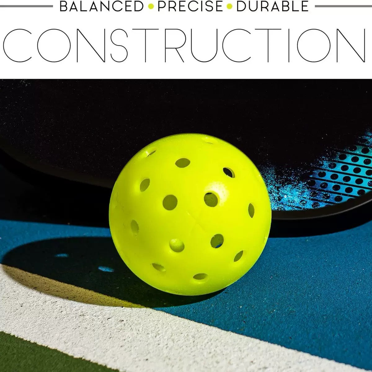 Pickleball Ball – 40 Precise Machine Drilled Holes Home Select My