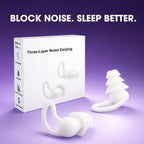 Silicone Noise Reduction Earplugs for Sleeping – Shark Fin Shape, SNR 20dB, Skin-Friendly & Reusable Home Select My