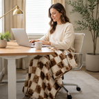 Cozy Checkerboard Throw Blanket Home Select My