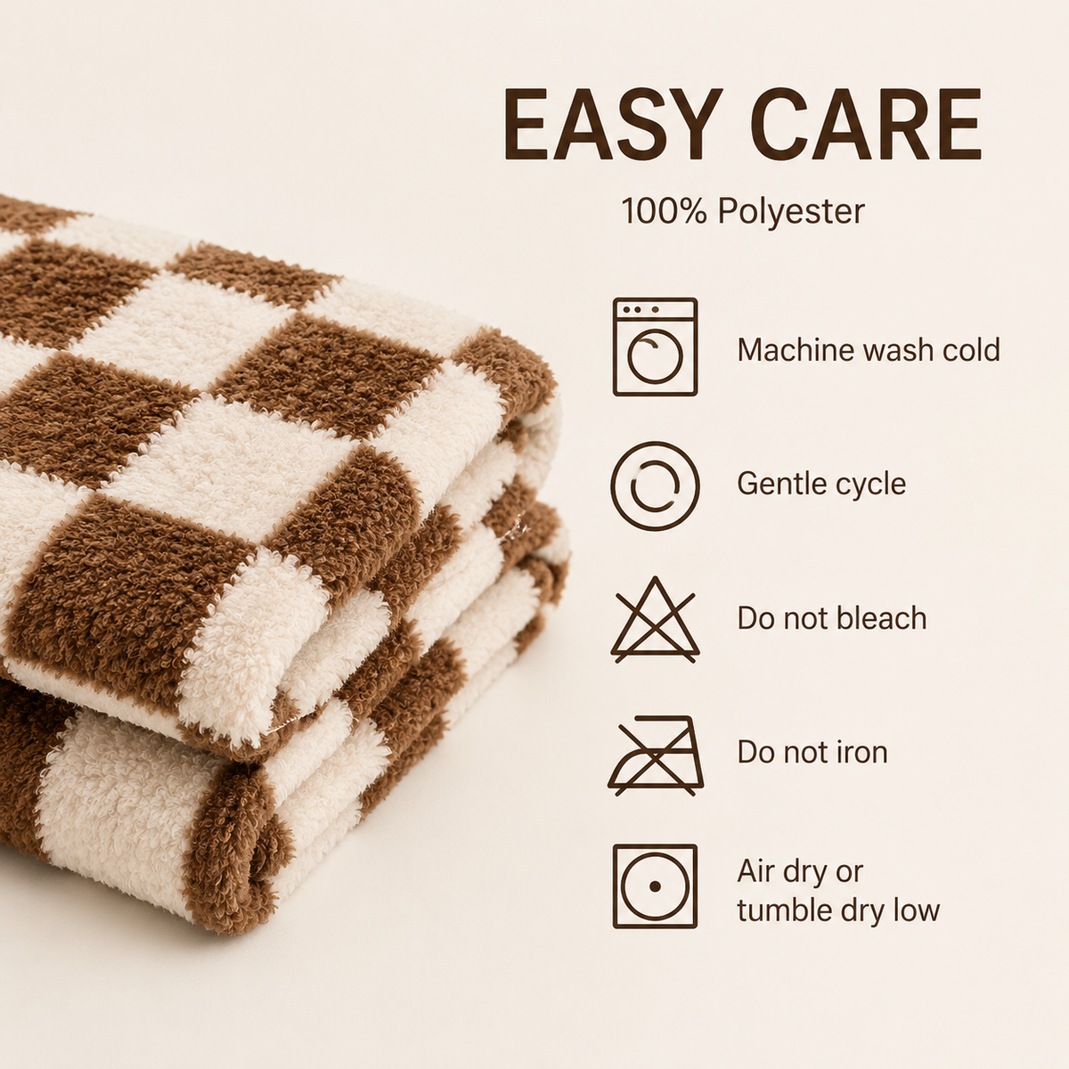 Cozy Checkerboard Throw Blanket Home Select My